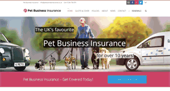 Desktop Screenshot of petbusinessinsurance.co.uk