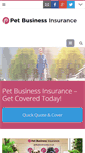 Mobile Screenshot of petbusinessinsurance.co.uk